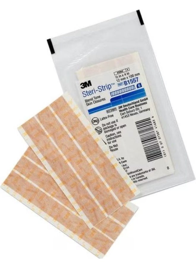 ثري ام خيوط جراحية لاصقة ومعقمة للجروح السطحية والمتوسطة ، تستخدم كبديل للغرز - 50 قطعة - Image 2